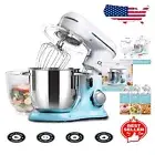 Gradient Blue 5QT + 4.5QT Stand Mixer with 10 Speeds & 3 Attachments for Baking