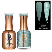 Billionaire Diamond Gel Polish UV LED & Nail Lacquer Duo 003 Be Gentle 15ml
