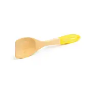 Neoflam Beechwood wooden spatula with Yellow Silicon Handle