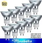 10 x 42W=50W GU10 240V Halogen Downlight Globes Bulbs Lamps Down Light Mirabella