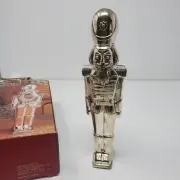 Vintage Silver Plated Toy Soldier Nut cracker my Godlinger With Orginal Box