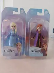 Disney Princess Frozen Dolls 3.5" Set Of 2 Elsa & Anna