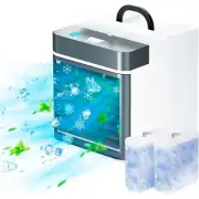 Portable Air Conditioner, Mini Personal Ice Cooling Air Cooler with 2 Ice Blocks