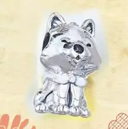 Pandora Silver Charm bead Japanese Akita Inu Dog Charm #799030C01 new