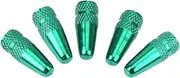 5Pcs Presta Valve Caps Aluminum Alloy Stem Covers for Bike Tires (Green)