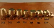 5PCS Leather Craft Belt Wallet Solid Brass Nail Rivets Chicago Screws Creative