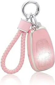 Pink TPU Key Fob Cover with Keychain, For Subar-u, for Subar-u