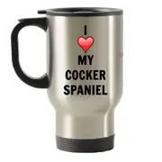 I Love My Cocker Spaniel Stainless Steel Travel Insulated Tumblers Mug