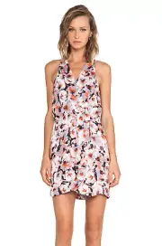 Parker $264.00 Winnie Dress, Size L Tango Floral (83230)