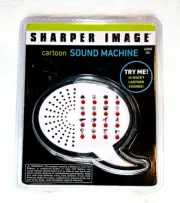 Sharper Image CARTOON SOUND MACHINE with 16 Wacky Cartoon Sounds - New