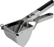 Grunwerg PT-6272 Ricer Stainless Steel Masher Fruit and Vegetable Press with Ergonomic Handle Quick and Easy Mashed Potatoes, 18/10, 28 x 8 x 10 cm