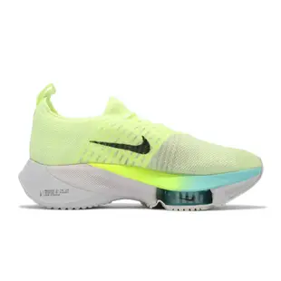 Nike 慢跑鞋 Zoom Tempo Next FK 女鞋 氣墊 舒適 避震 針織鞋面 包覆 運動 黃 黑 CI9924-700