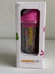 The CrunchCup Never Soggy Portable Cereal & Milk for Cereal on the Go Pink NEW