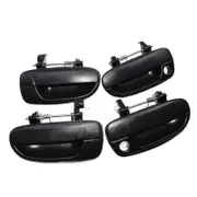 4pcs(front Rear Left Right)outer Outside Exterior Door Handle Black For 2000-2005 New