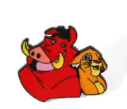 The Lion King enamel pin -Pumbaa & Simba - Free AU Post - AU Stock