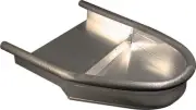 Allstar Carburetor Air Pan - Stepped - Aluminum - Natural - Uncut Flange - Each