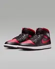 New Men's Authentic Nike Air Jordan 1 Mid Shoes US 10 Black/Summit White/Red