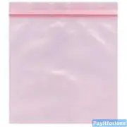 4x6 4 Mil Pink Anti Static Minigrip Zip Lock Bag 1000