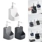 Ceramic Hand Soap Dispenser Holder Makeup Container Reusable with Pump