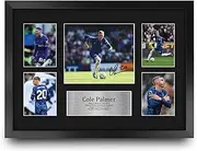HWC Trading Cole Palmer Chelsea Gifts Printed Signed Autograph Picture for Football Fans and Supporters - A3 Framed