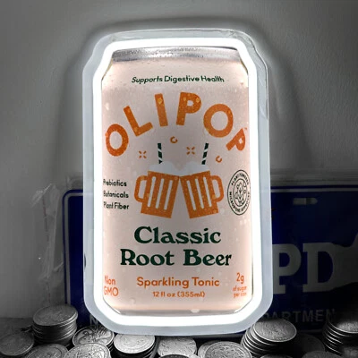 Classic Root Beer Drink Bar Room Wall Decor Silicone LED Neon Light Sign 12x7 R1