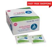 1 Box 200 Medium Sterile Alcohol PREP PADS Swabs Wipes 1113 Dynarex
