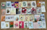 Huge Lot of Over 100 Vintage Greeting Cards * Birthday * Get Well * Christmas *