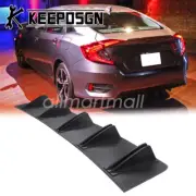 Car Rear Bumper Diffuser Lip Splitter Spoiler Shark Fins Black for Honda Civic (for: Honda Civic)