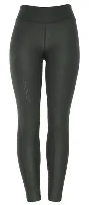 2XU Black/Dotted Black Mid-Rise Compression Tights Women's Size ST L53417