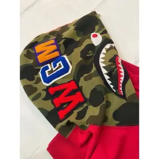 A BATHING APE 經典 紅迷彩 BAPE 鯊魚 外套 XXL 2XL