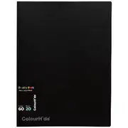 Colourhide Fixed Display Book 20 Sheets Black