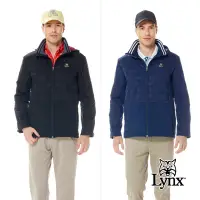 在飛比找Yahoo奇摩購物中心優惠-【Lynx Golf】男款防風防潑水鋪棉保暖緹織配布剪裁後背