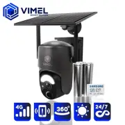 Home Security Camera 4G Solar Panel 128GB LIVE Monitoring 360 View 24/7 Outdoor