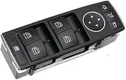 LUMIXE Window Switch, for, A B Class Car Power Window Button Switch Console Cover, for, W176 W246 Window Control Switch 1669054300 Window Switch Assembly(Black Model B)