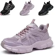 [Ayqyc] Safety Shoes, Work Shoes, Women's Lightweight Steel Cap Shoes, Sporty, Breathable, Non-Slip Protective Shoes, Purple, 10 AU