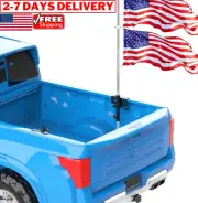 Universal Flagpole Holder for Truck Bed No Drilling Flag Pole Mount for Pickup