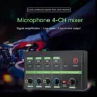 Mini Audio Mixer Portable Audio Mixer for Live Streaming Studio Small Clubs