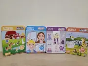 Magnetic Creations Magnetic Play Pieces 4 Tin Set Jungle Safari Barnyard Buddies