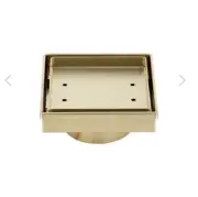 ABI Pixi Tile Insert Floor Waste 125mm - Brushed Brass (3 Available)