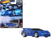 1994 BUGATTI EB110 BLUE DIECAST MODEL BY HOT WHEELS HCJ89