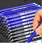 12Pcs 0.5mm Erasable Pen Black / Blue Gel Ink Roller Ball Pens Set School Kids