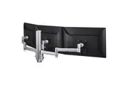 Atdec Mounting Arm for Monitor, Display, Flat Panel Display, Curved Screen Display - Silver - Landscape - Height Adjustable - 3 Display(s) Supported
