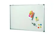 Quartet Economy 90x60cm Magnetic Steel Whiteboard Writing Board w Marker Magnets