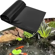 Garden Pond Liner Black 1x6m 2x3m 3x4m 4x6m 6x8m Waterproof Pond Lining for Fish Pools, Fountains, Water Features Landscape, Streams Pond Tarp Foldable(5x10m(16.4x32.8ft))