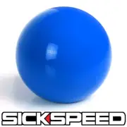 BLUE GUMBALL SHIFT KNOB FOR MANUAL SHORT THROW GEAR SHIFTER SELECTOR 16X1.5 K32