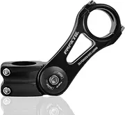 volumoon Adjustable Bicycle Stem 31.8 mm x 110 mm, Aluminium Handlebar Stem for MTB, Road Bike, BMX - ±85° Angle, Height Adjustable, Bicycle Handlebar Extender Black