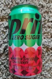 limited edition Sprite Winter Spiced Cranberry Empty No Top Never Filled