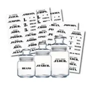 132pcs Waterproof Pantry Label Stickers For Kitchen Food Storage Containers OZ