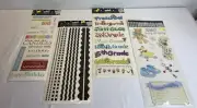 Lot Of 4 Me and My Big Ideas NEW Sticker Sheets Baby, School, Birthday, Borders
