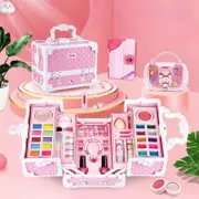 Boys Girls Children Cosmetics Set Suitcase Washable Simulation Nail Polish Play House Makeup Toys Gifts A
